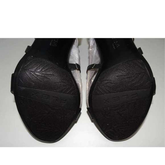 LifeStride Masquerade Black Faux Leather Strappy Sandals Heels 7.5, NIB - Picture 6 of 10